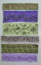 6 Sari/Saree Edging 10' Strips