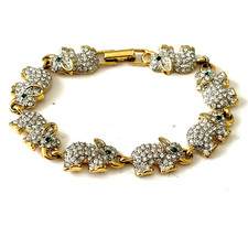 Elephant Bracelet Articulated Link Pave