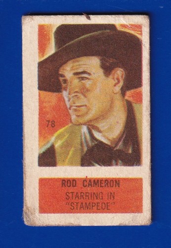 Rod cameron 1949 topps - topps, x-ray