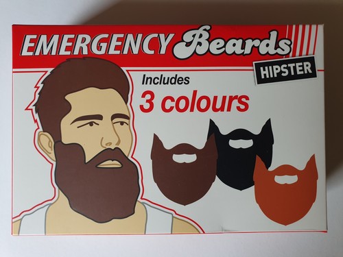 Emergency beards - emergency, (3-pack)