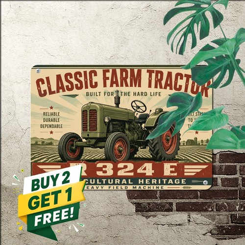 Classic vintage tractor - vintage,