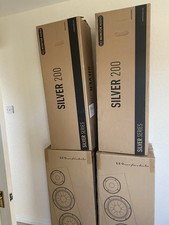 Speaker boxes from Wharfdale Monitor Audio speakers floor standing hi-fi postage
