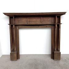 Reclaimed antique Edwardian oak fireplace surround circa 1900