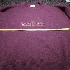 The Sweater Shop Wool Jumper Maroon/ purple Mens Vintage 