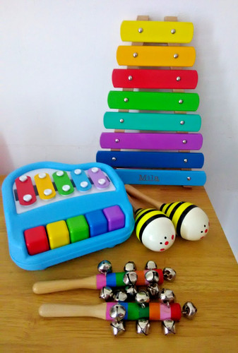 Childrens multi colour piano - multi,