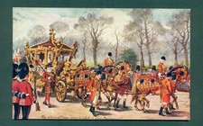 TUCK MILITARY IN LDN K & Q OFF TO PARLIAMENT BY HARRY PAYNE,vintage postcard