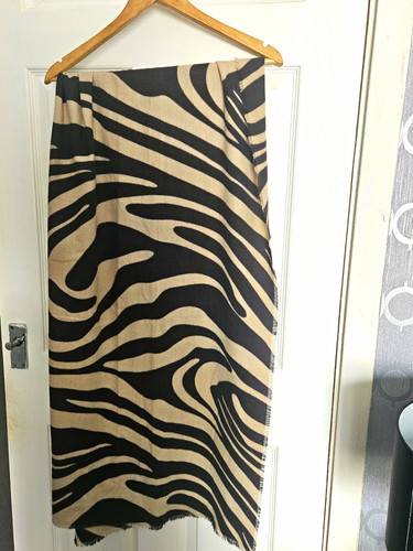 Zebra print pashmina scarf - zebra,