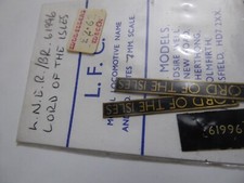 7mm Nameplates & BR Smokebox No Plate for LNER K4 Class 61996 Lord of the Isles