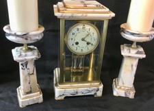 Antique french clock crystal