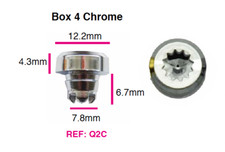 120 Plastic Wheels Rivets Nuts