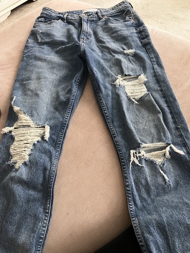 Primark ripped blue jeans - ripped,