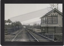 Cockfield Railway Station, Suffolk, RP Modern Reproduction Postcard :187