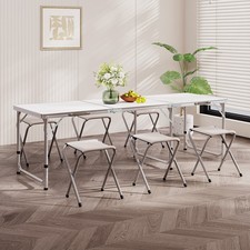 7PCS FOLDING CAMPING TABLE