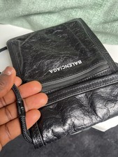 Balenciaga navy zip closure - balenciaga,