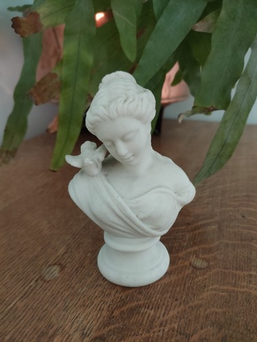 Early parian bust lady - early,