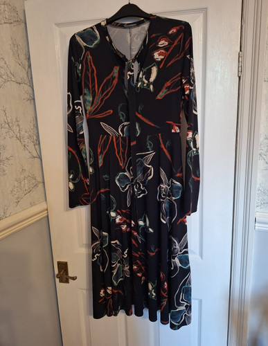 Zara womens black floral - m,