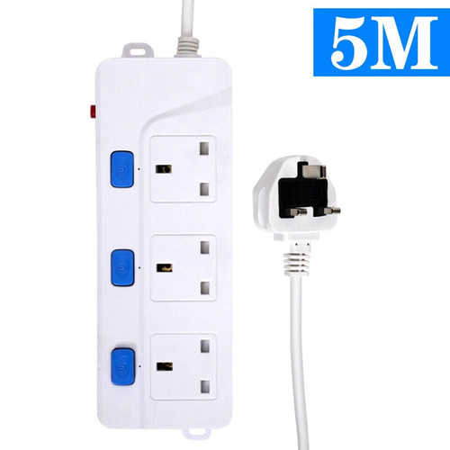 3gang way mains plug - uk,