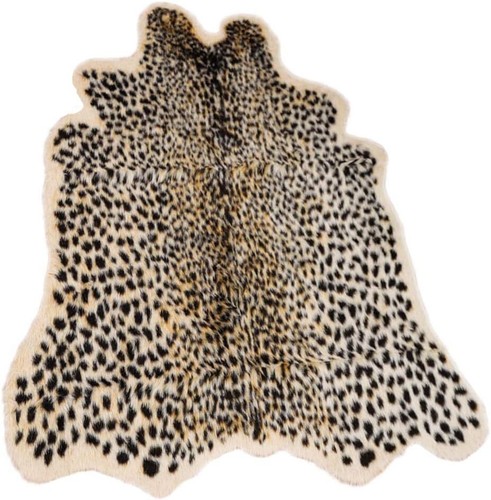 Leopard print rug faux - leopard,