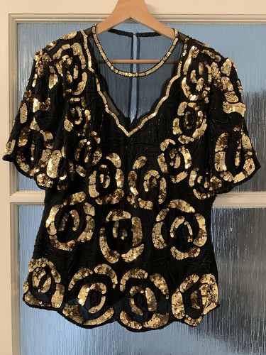 Vintage laurence kazar sequin - laurence,