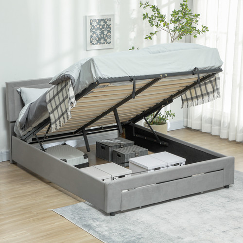 Double ottoman bed frame - double,