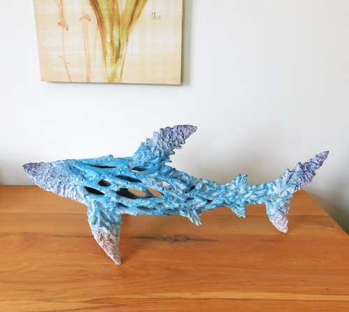 Shark sculpture statue marine - statue,