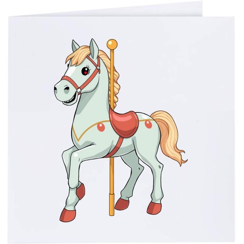 Carousel horse greeting - horse', /