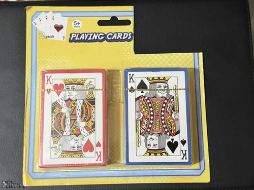 Pack plastic coated playing - plastic,
