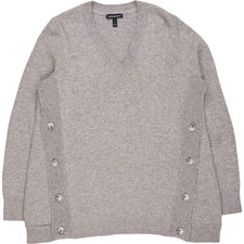 Isabella Oliver Maternity Grey V-Neck Knit Jumper