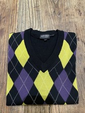 Galvin Green Mens Black Argyle