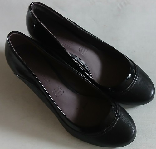 Womens footgpove black - black, leather