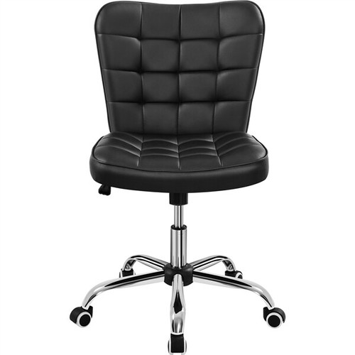 Leather armless chair - pu,