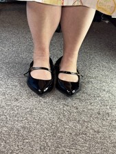 Black Patent Extra Wide Fit