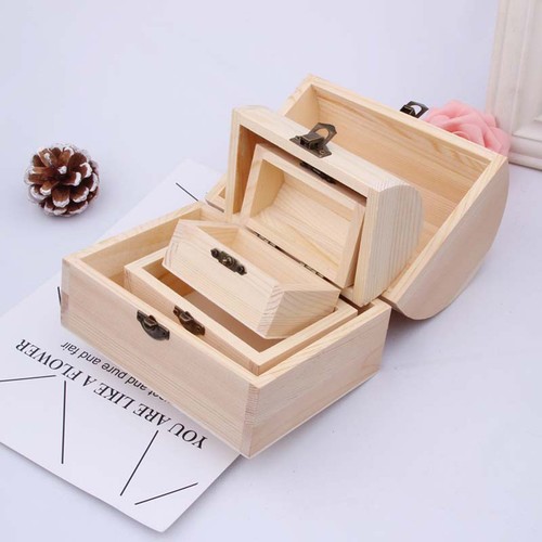 Plain wooden treasure pirate - plain,