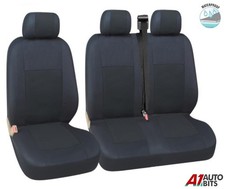 Waterproof Black Fabric Van Seat Covers For Renault Trafic Sport Busines 14+