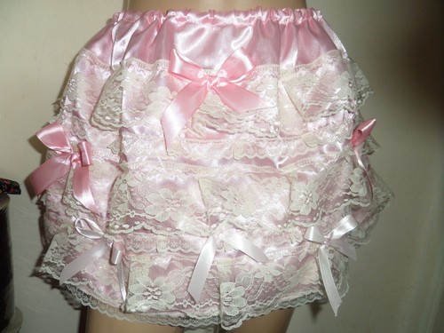 Pretty pink satin petticoat - ,