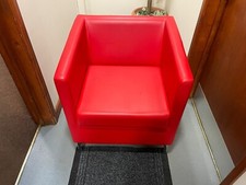 4 X Red  Designer Armchairs