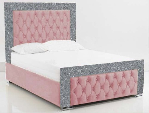 Plush velvet glitter bed - plush,