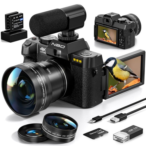 Digital camera 48mp ips - 4k, 3"