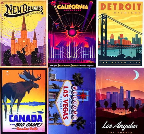 Holiday travel locations - locations, metal