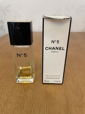 Chanel No 5 Paris Eau De Toilette Vaporisateur Spray 50ml & Box 20% Left