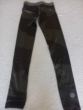 Men's Skins Running Tights. Size Medium. Compression. Olive Green Camouflage.