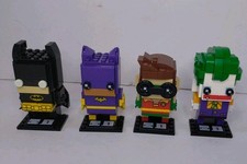 Lego DC Brick Headz 41585 Batman 41586 Batgirl 41586 Robin 41588 Joker Complete