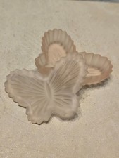 Vintage Pink Frosted Glass