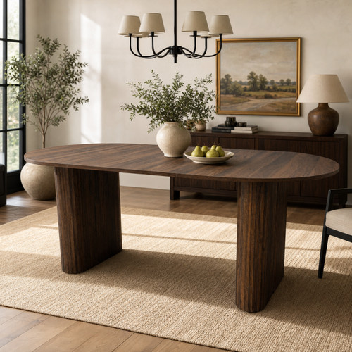 Oval farmhouse dining - 71",