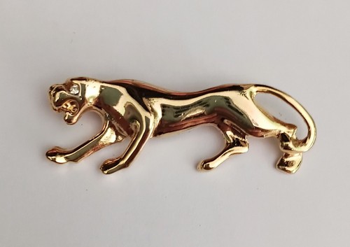 Vintage 1980s goldtone clear - vintage,