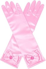 Girls Satin Bow Knot Long