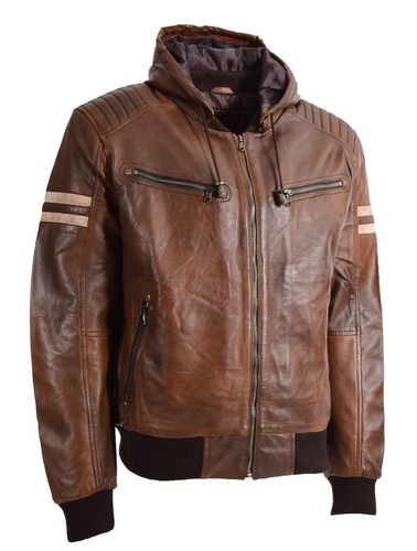 Mens jacket real leather - jacket,