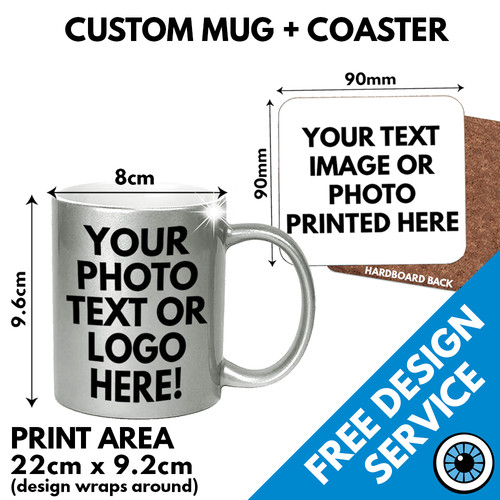 Custom printed mugs coaster - custom,