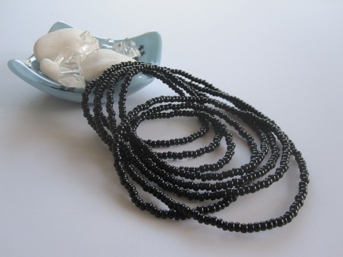 Seed bead necklace extra long - bead,