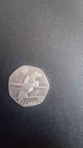 50p coin show jumping olympic - coin,
